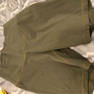 Olive Green Athletic Shorts